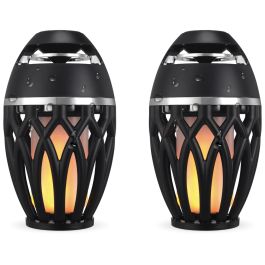 iLive TIKI Ultra Bluetooth Speaker with LED Flame, ISBW374BDL