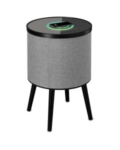DecorTech - Round Speaker Table with Wireless Charging (DTACSQ602LG)