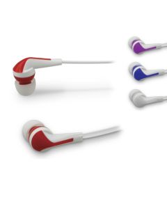 Vibes Earbuds feature a tangle resistant cord, noise isolating design, and come in an array of trendy colors.