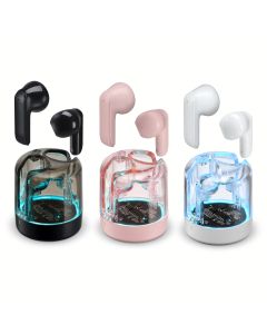 Wireless earbuds with a case cool enough to display.
