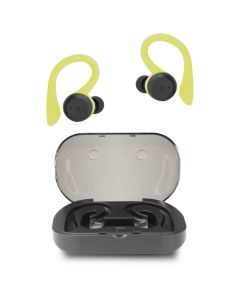 Leave wires in the dust with iLive’s truly wire-free Bluetooth earbuds. The sporty hook design keeps these earbuds in place so you can work hard or play hard without sweating the small stuff. In fact, with IPX7 you don't have to sweat the large stuff either. Best of all, Bluetooth 5.0 will transform how feel about streaming music and phone calls. 5.0 has more range, more speed and more broadcasting capacity than any version before it, all while saving your devices on power. Now your audio can go as fast as you do. 