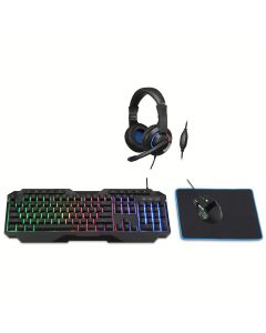 Get in the game with this keyboard, mouse, and headset combo.