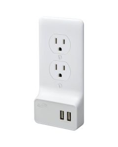 Add dual USB ports to any outlet (US) without hiring an electrician or losing your standard AC outlets.