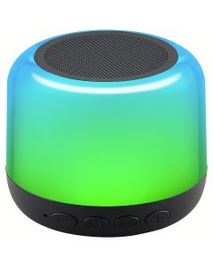 Light up the party wherever you go with the powerful Mini lit Bluetooth speaker.