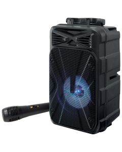 This speaker is the perfect sidekick with a transportable design and a rugged exterior. 