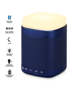 Enjoy your tunes out loud with this portable speaker. The streamlined design and simple touch light help you entertain in style. 