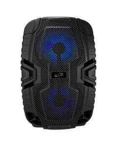 This speaker is guaranteed to bring the jams! The twin 6.5" speakers thump with big bass while LED light effects set the party mood. Light and portable, you can take the party anywhere with this speaker.