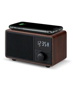 This desktop assistant helps you keep track of time, charge your device wirelessly, and lets you play your favorite music - all at the same time.